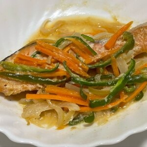 簡単♫鮭の味噌マヨチーズホイル焼き